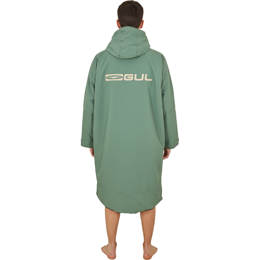 2026 Gul Revorobe Langærmet Morgenkåbe AC0135-C6 - Green / Taupe